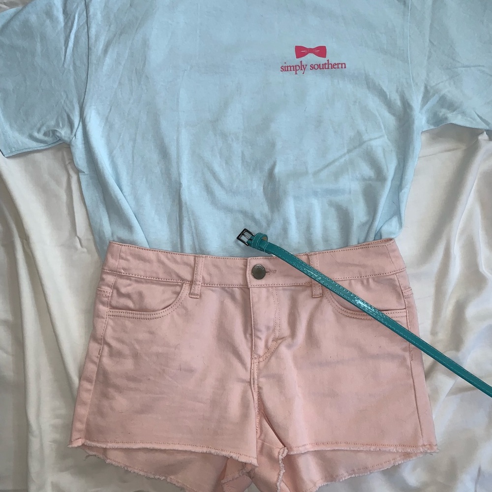 H&M dusty pink shorts